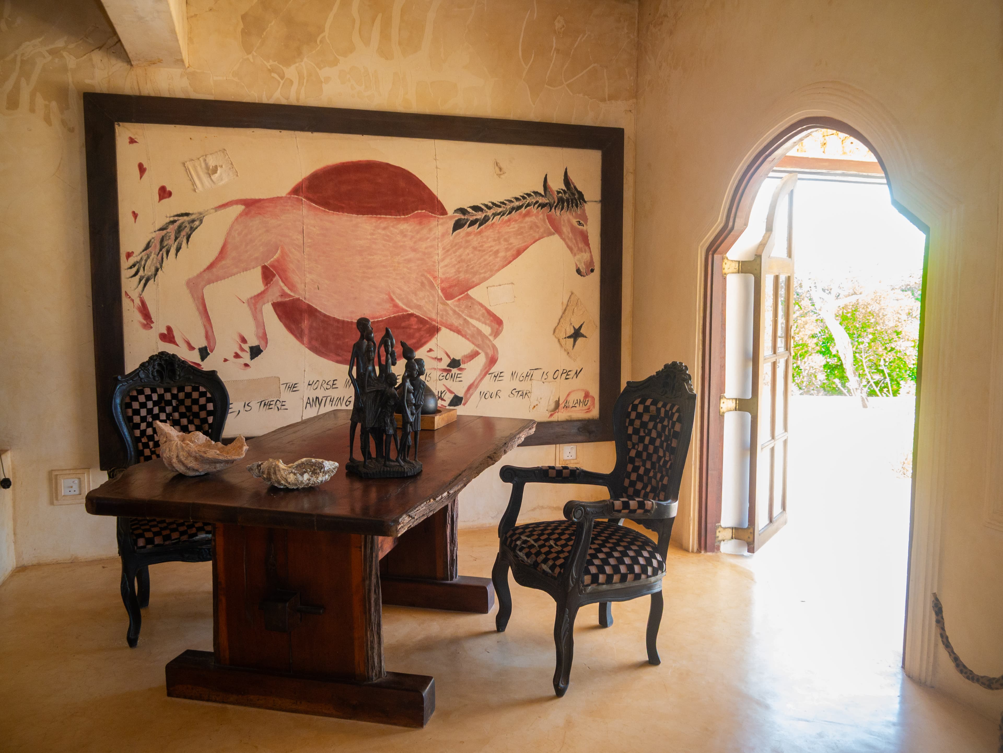Interior sitting area