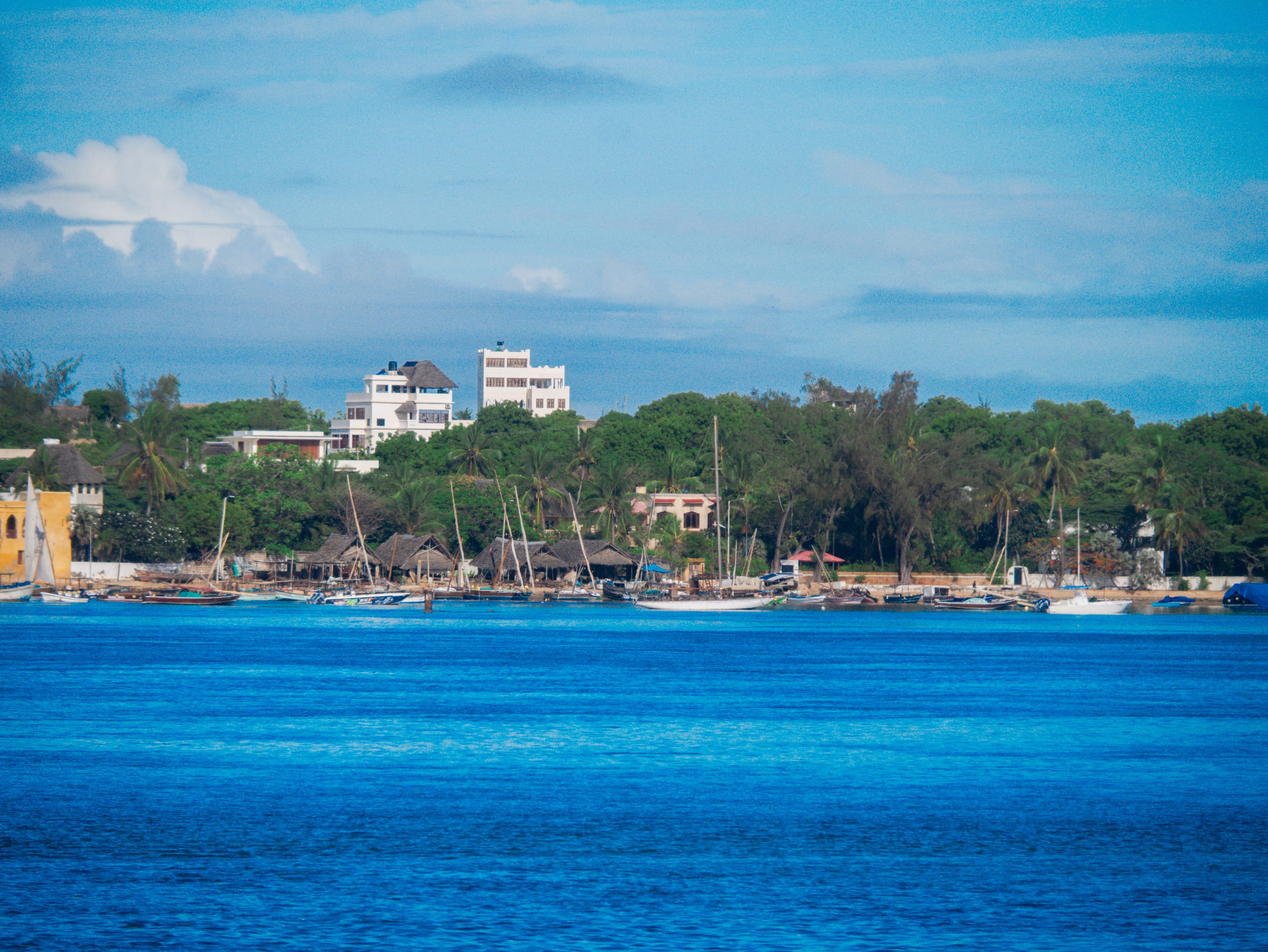 Sea view with boats
